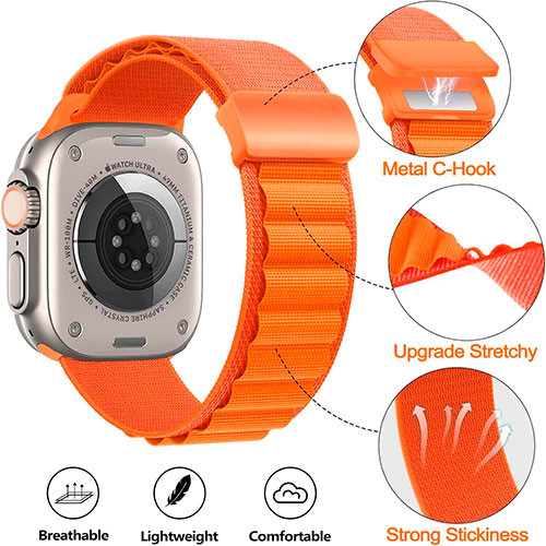 Ремешок для Apple Watch 44mm 45mm 49mm поколений магнитных ремешков | MobileTm