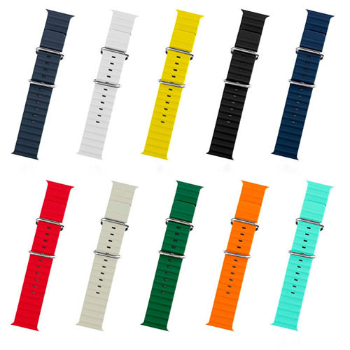 Ремешок для часов Apple Watch 44mm 45mm 49mm Ultra, силиконовый | MobileTm