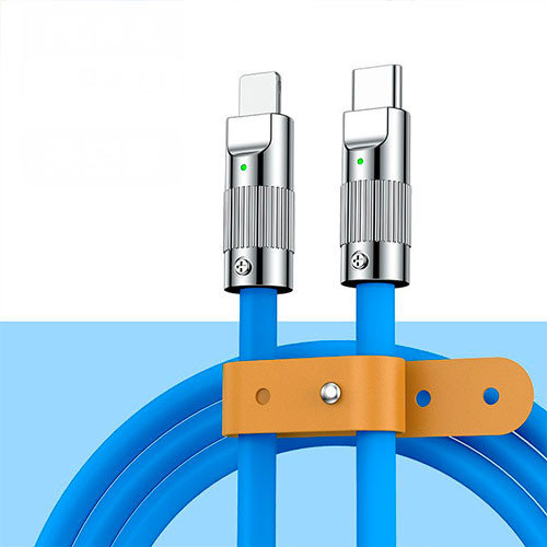 Кабель для iPhone 13 iPhone 14  Жидкий силиконовый зарядный кабель для 30 Вт Fast Charging PD | MobileTm