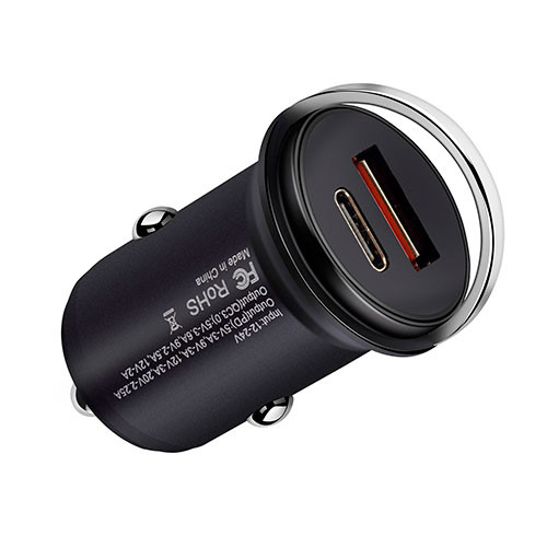 30W QC 3.0 Dual USB Type C PD Быстрое автомобильное зарядное устройство для iPhone Huawei Xiaomi | MobileTm