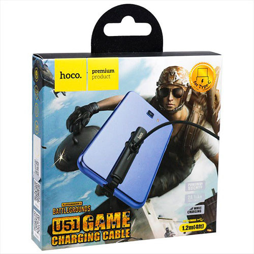 Кабель Hoco U51 Fun Tour Type-C Cable (1.2m) (black) | MobileTm