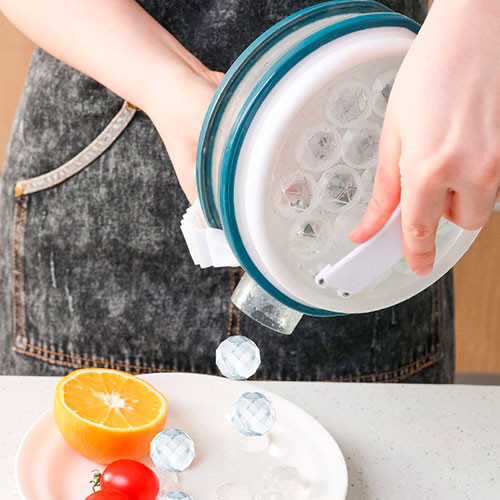 2-в-1 форма для ледяных шариков портативный лоток для льда пластиковый контейнер для напитков | MobileTm