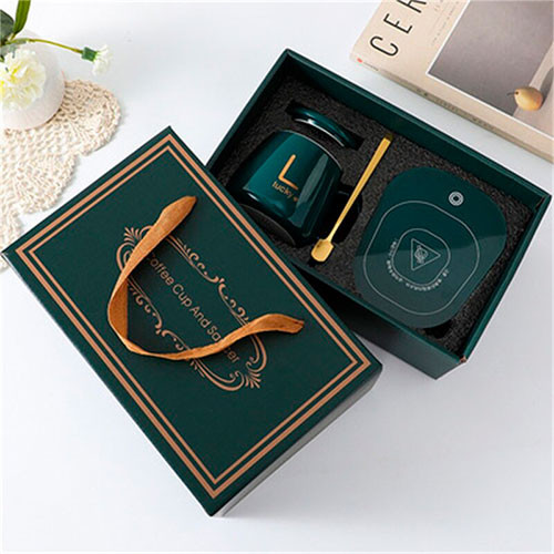 Термостат 55 градусов, чашка с подогревом, подставка под кружку с крышкой, ложка для молока с подогревом | MobileTm