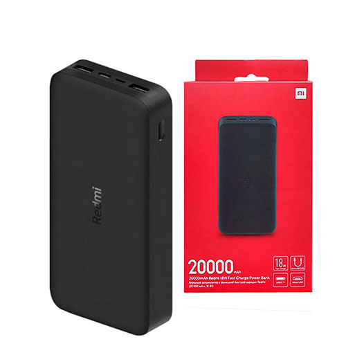 (Power Bank) Xiaomi 18W 20000mAh Mi Redmi Black | MobileTm