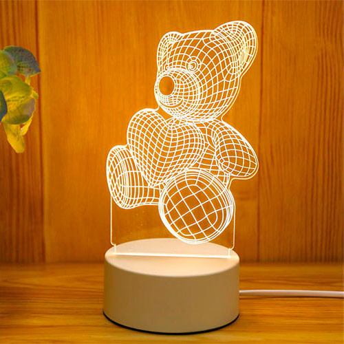 Светодиодная настольная лампа 3D Love подарка на день рождения | MobileTm