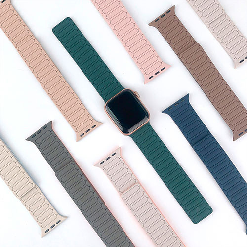 Ремешок для Apple Watch 42/44/45/46/49 mm с двойной магнитной пряжкой | MobileTm