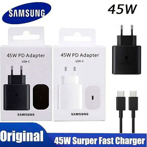 Оригинальное зарядное устройство Samsung 45 W сверхбыстрая зарядка, адаптер ЕС | MobileTm