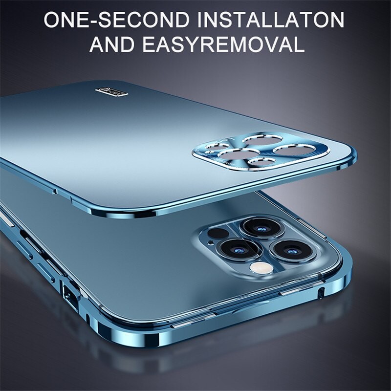 Чехол для iPhone 13 Pro / 13 Pro Max с металлическим каркасом | MK00813
