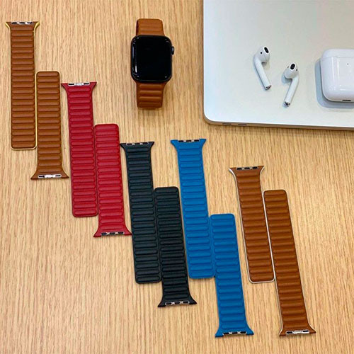Ремешок  для Apple Watch 38 мм, 42 мм, 44 мм, 45 мм 49 mm с двойной магнитной пряжкой | MK00318