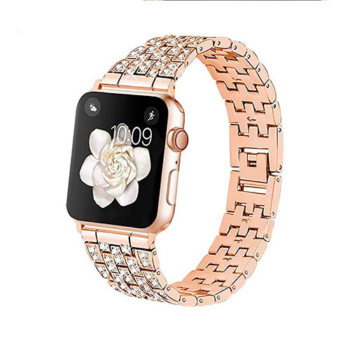 Ремешок для Apple Watch  42mm 44mm 45mm 49mm БЕЛОЕ ЗОЛОТО | MK00314
