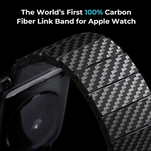 Ремешок для Apple Watch 44mm 45mm 49mm из углеродного волокна | MK00690