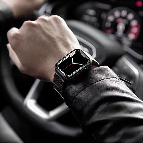 Ремешок для Apple Watch 44mm 45mm 49mm из углеродного волокна | MK00690