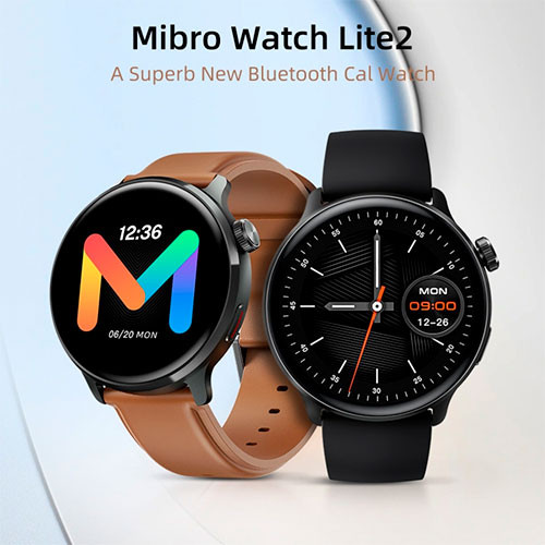 Mibro Lite 2 with 1.3 inch AMOLED display, practicality(color: brown) Original | MK01663