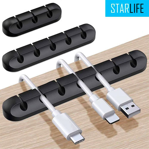 Силиконовые зажимы для сматывания кабеля USB для держателя кабеля | MK01184