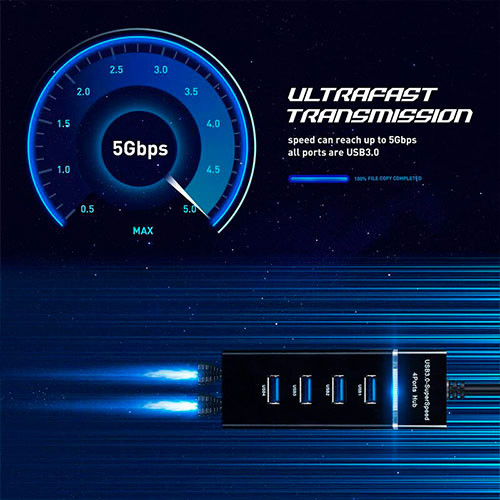 Высокоскоростной концентратор USB 3.0 4-портовый мультиконцентратор USB-расширение | MK00679