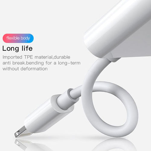 Аудио передача  Joyroom 3.5 + iPhone iPad Дополнительный аудиоразъем + одновременная зарядка и прослушивание передача заряда | MK00567