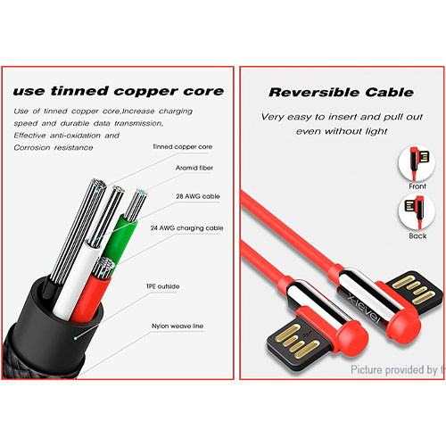 Кабель X-level USB Lightning — USB 2.0 с нейлоновым плетением для передачи данных и зарядки (120 см) | MK00648