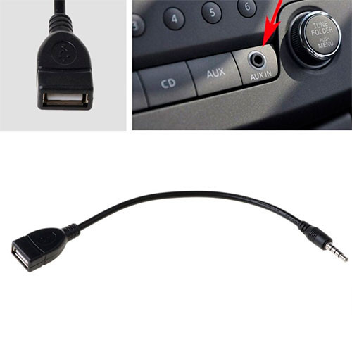 Разъем AUX 3,5 мм для аудио адаптера типа USB 2.0 для автомобильного MP3 | MK01135