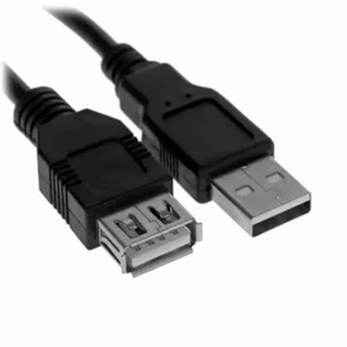 Черный USB-КАБЕЛЬ MALE TO FEMALE, для компьютера, размер кабеля: 1,2 метра | MK00638
