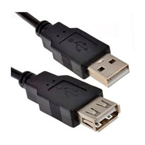 Черный USB-КАБЕЛЬ MALE TO FEMALE, для компьютера, размер кабеля: 1,2 метра | MK00638