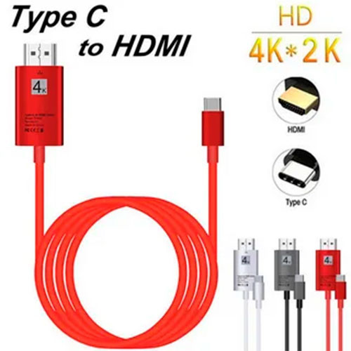 Адаптер для кабеля 4K 1080P HDMI-совместимый с Type C для телефона на ТВ, USB C видео конвертер для MacBook для Samsung Tab 8 / S8 /S8+ / Note 8 | MK00225