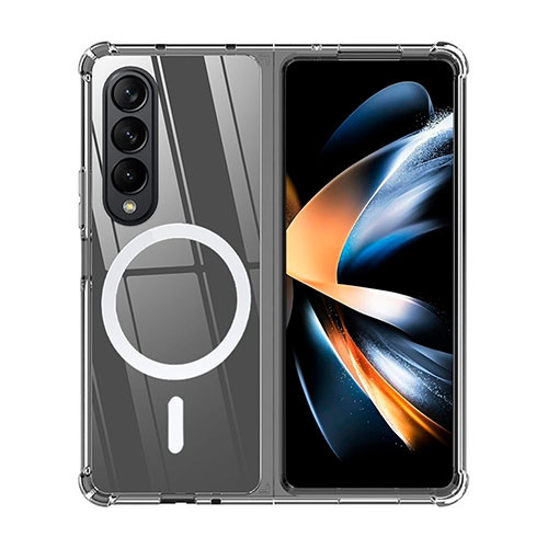Чехол Samsung Z Fold 5 Защитный чехол на магнитной присоске Прозрачный | MK01344