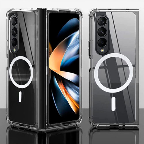 Чехол Samsung Z Fold 5 Защитный чехол на магнитной присоске Прозрачный | MK01344