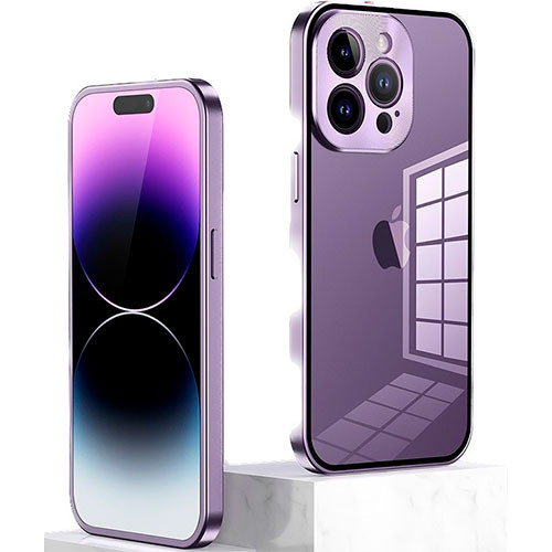 Чехлы для iPhone 14 Pro/14 Pro Max с металлической пряжкой и защитным стеклом Apple | MK00976