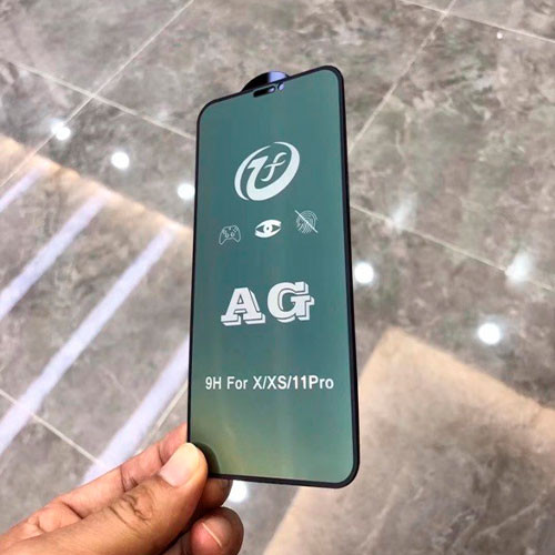 Полностью зеленое матовое закаленное стекло для Apple iPhone X / XS / XS max / 11 Pro / 11Pro max / | MK00348