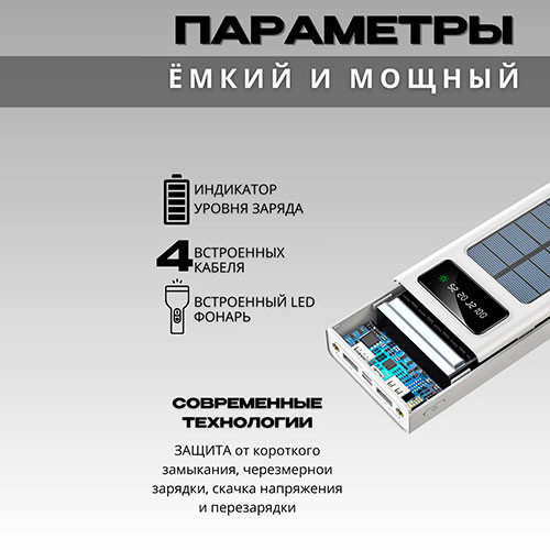 Повербанк 30000 mah внешний аккумулятор Power Bank | MK02845