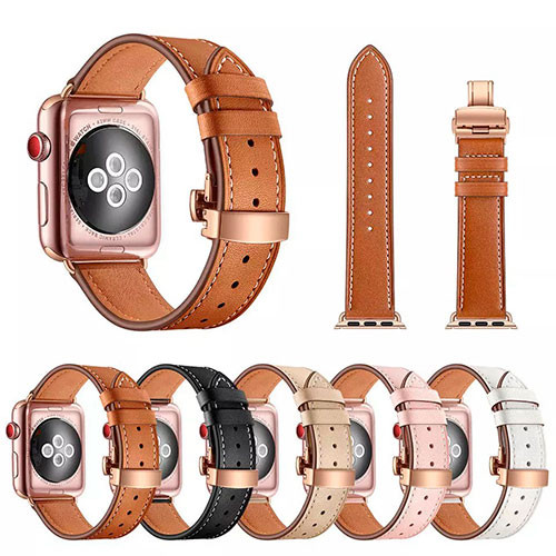 Ремешок для Apple Watch 38 мм 42 мм 40 мм 44 мм 45mm 49mm из натуральной кожи | MK00321