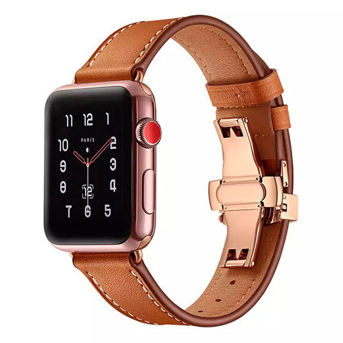 Ремешок для Apple Watch 38 мм 42 мм 40 мм 44 мм 45mm 49mm из натуральной кожи | MK00321