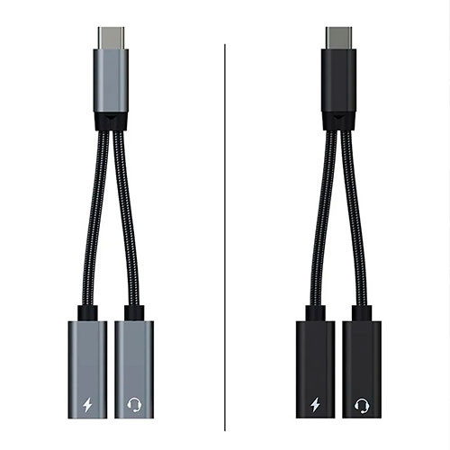 Разветвитель USB-C, наушники, 60W/ Цв.:TA2H-R2L60 | MK02990