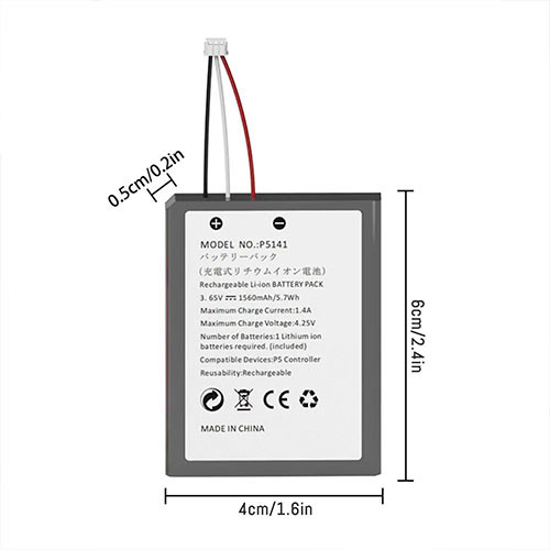 Батарея PS5 геймпада 1560mAh | MK02993