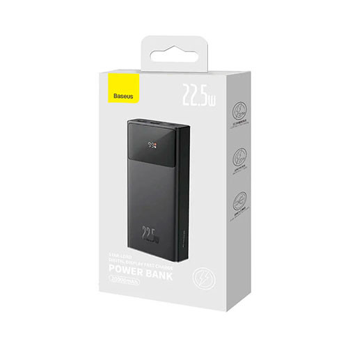 Baseus Цифровой дисплей Быстрая зарядка Power Bank 20000mAh 22.5W | MK03077