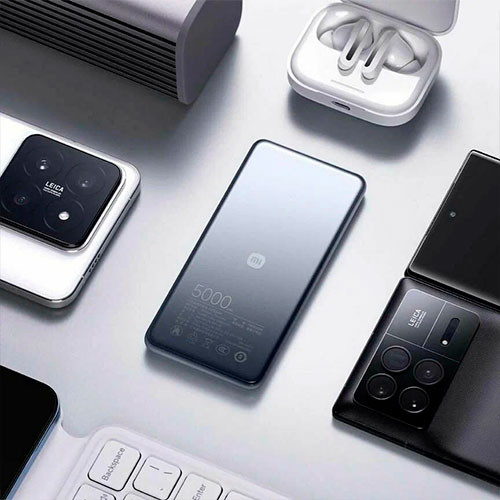 Xiaomi Ультратонкий внешний аккумулятор 5000 мАч Серебристый | MK03083