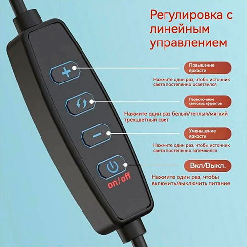 Светодиодная подсветка Настольный якорь Полный набор оборудования Плоский мягкий свет | MK02851