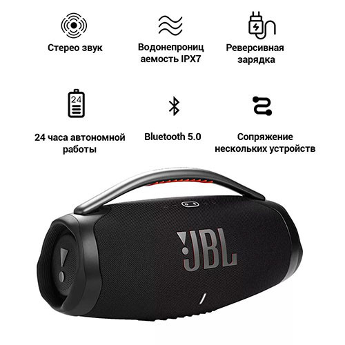 Колонка JBL Boombox 3 Black | MK03085