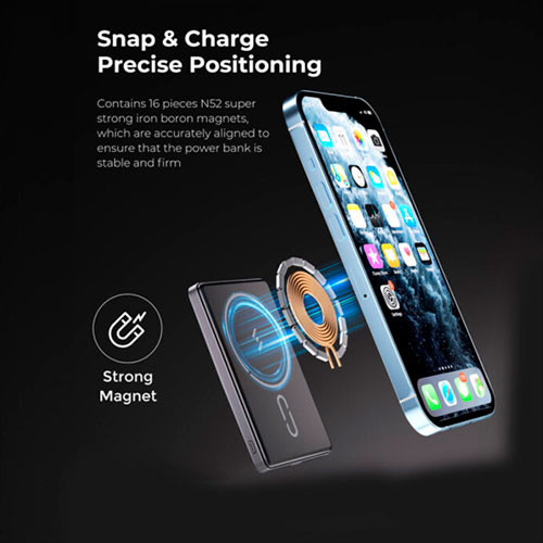 Power Bank BRAVE BP-20 Ultra Slim Magnetic Wireless 20W (10,000mAh) | MK03101