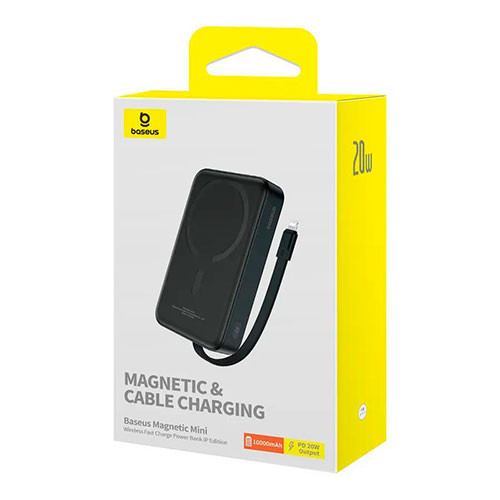 BASEUS Magnetic Mini&Cable, Wireless Fast 30W GaN (10,000mAh) | MK03114