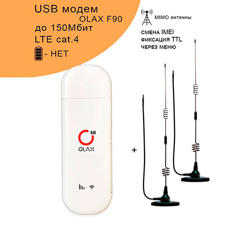 USB-модем 3G/4G с раздачей WiFi и антеннами | MK03176