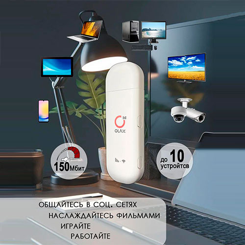 USB-модем 3G/4G с раздачей WiFi и антеннами | MK03176