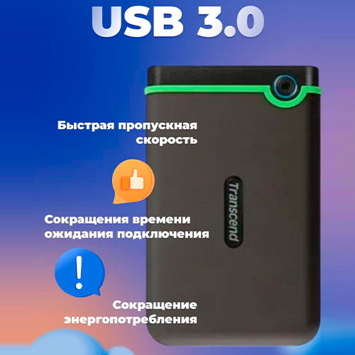 TRANSCEND USB 3.1 Portable HDD 1TB | MK03179