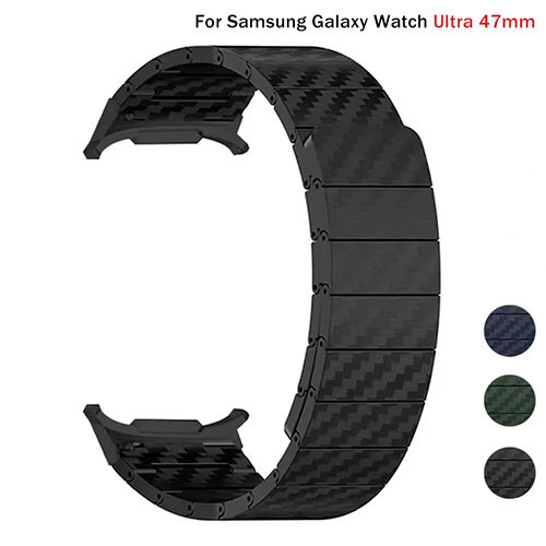 Ремешок для Samsung Galaxy Watch 7 Ultra магнитный  углеродного волокна | MK03221