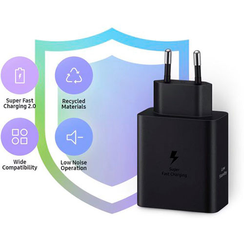 Адаптер SAMSUNG Duo 50W PD USB-C + кабель 5A/1,8 м (Оригинал) | MK03226