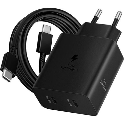 Адаптер SAMSUNG Duo 50W PD USB-C + кабель 5A/1,8 м (Оригинал) | MK03226