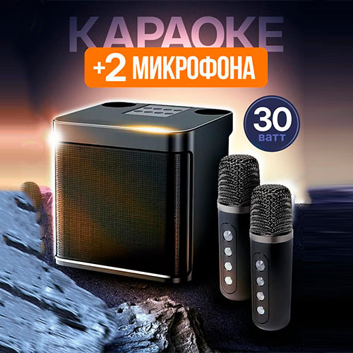 Портативный Bluetooth-динамик 100 Вт профессиональный двойной микрофон караоке внешнее устройство | MK00730