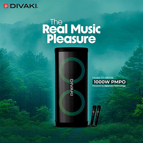 Divaki DT-R800B Speaker 800W (2-Microphone) | MK03247