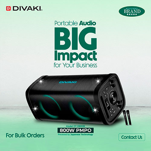 Divaki DT-R800B Speaker 800W (2-Microphone) | MK03247