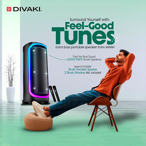 Divaki DT-R1600B Speaker 1600W (2-Microphone) | MK03248